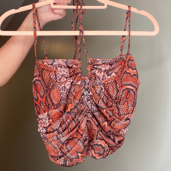 I.AM.GIA ORANGE COLETTE TOP - Picture 4 of 4